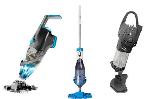 Battery-powered vacuum cleaners with bag